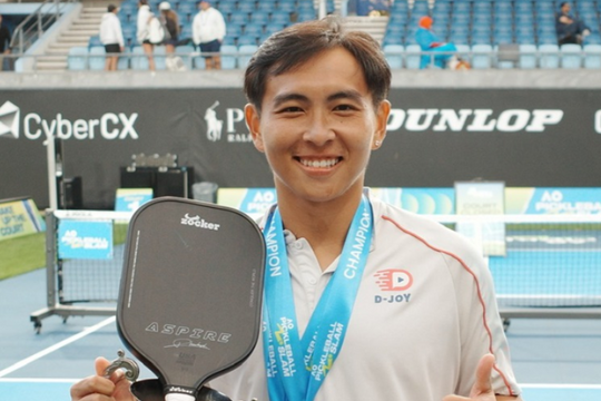 Lần đầu Việt Nam có tay vợt đăng quang tại giải pickleball của Australian Open