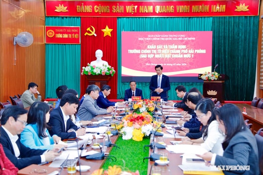 Trường Chính trị Tô Hiệu đủ tiêu chí đạt chuẩn mức 1