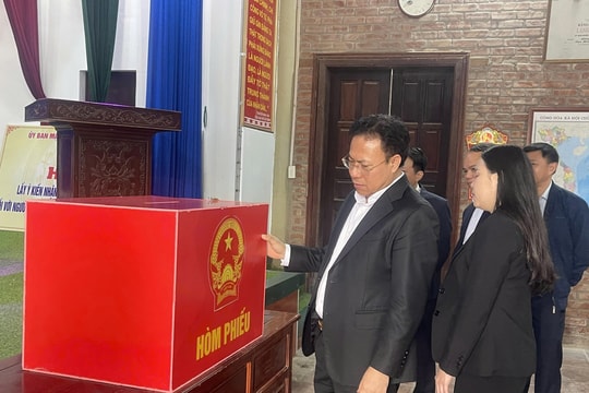 Chuẩn bị tốt công tác bầu cử tại các xã khu vực Bình Giang