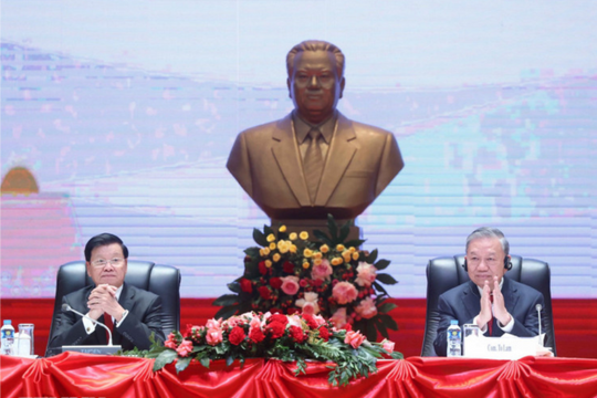 Tổng Bí thư Tô Lâm thông báo kết quả Đại hội đại biểu toàn quốc lần thứ XIV của Đảng Cộng sản Việt Nam tại Lào