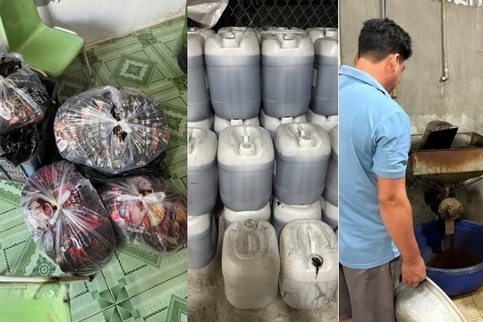 Bắt quả tang đường dây sản xuất cà phê bột giả từ bắp, đậu nành