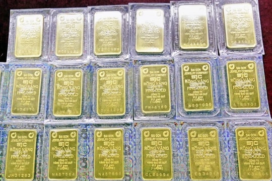 Giá vàng miếng bật tăng trở lại, bán ra ở mức 179,3 triệu đồng mỗi lượng