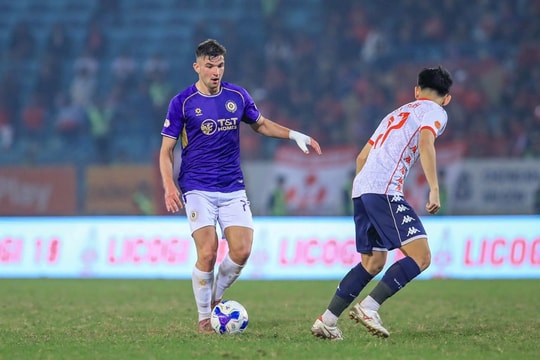 Câu lạc bộ Hà Nội vất vả vượt ải Hải Phòng FC trên sân Hàng Đẫy