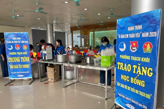Đoàn Thanh niên phường Thạch Khôi chung tay vì bệnh nhi khó khăn
