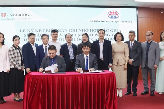 Hai Phong signs strategic cooperation with Cambridge International Education