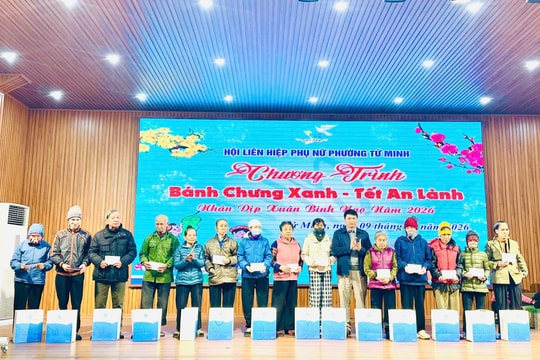Chung tay gói bánh chưng, lan tỏa xuân an lành