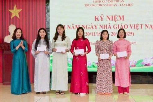 Trường THCS Vĩnh An - Tân Liên đoàn kết xây dựng nhà trường ngày càng phát triển