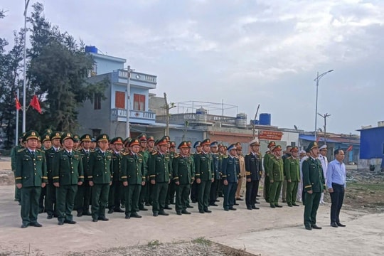 Thiêng liêng lễ chào cờ chủ quyền sáng mùng 1 Tết ở biên giới biển đảo Hải Phòng