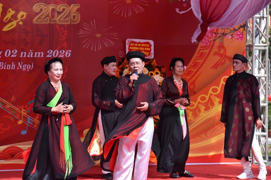 Nam Triệu rộn ràng hội hát đúm Xuân Bính Ngọ 2026
