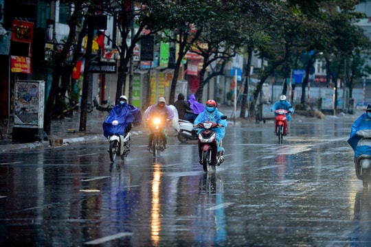 Bắc Bộ lạnh về sáng và đêm, có nơi mưa to