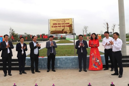 Đưa công trình vườn hoa cây xanh Văn Phong, phường An Hải vào sử dụng