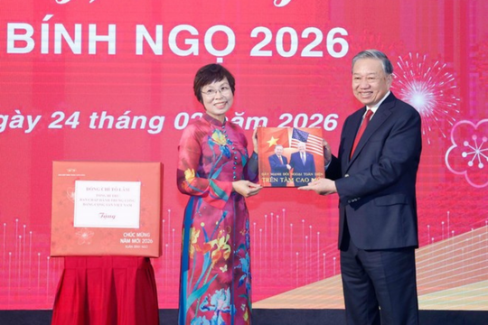 Tổng Bí thư Tô Lâm thăm và chúc Tết Thông tấn xã Việt Nam