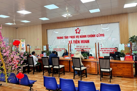 Xã Tiên Minh tăng 50 bậc trong Bộ chỉ số chất lượng phục vụ trên Cổng dịch vụ công quốc gia