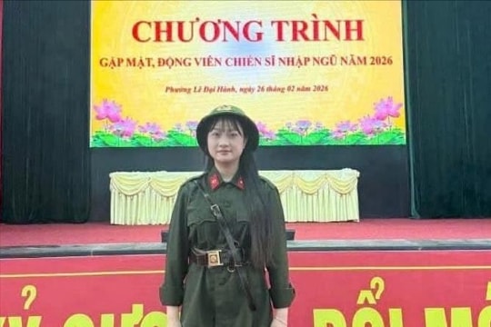 ‘Bóng hồng’ duy nhất của Hải Phòng tình nguyện tham gia nghĩa vụ Công an năm 2026
