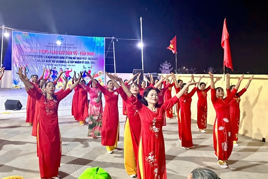 Sôi nổi giao lưu văn nghệ chào mừng bầu cử Quốc hội và đại biểu HĐND các cấp tại Vĩnh Bảo
