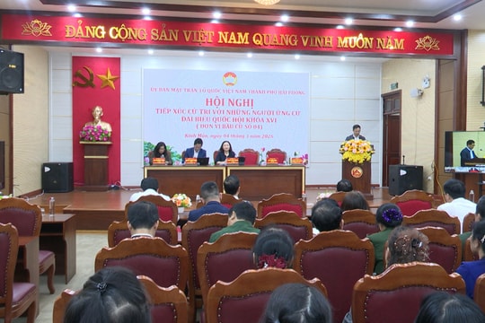 Các ứng cử viên đại biểu Quốc hội khóa XVI thuộc đơn vị bầu cử số 4 cam kết làm 'cầu nối' hiệu quả giữa cử tri Hải Phòng với Quốc hội