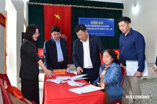 Kiểm tra công tác chuẩn bị bầu cử tại các xã An Quang, An Khánh, An Hưng và phường An Biên