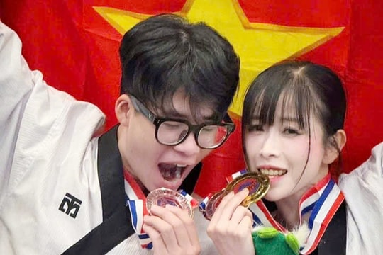 Vận động viên Nguyễn Quang Phúc của Hải Phòng giành Huy chương tại Giải vô địch Taekwondo Mỹ