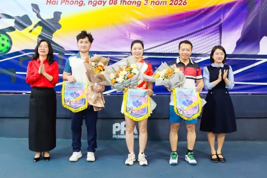 Đoàn Thanh niên Báo và phát thanh, truyền hình Hải Phòng phối hợp tổ chức Giải pickleball chào mừng Tháng Thanh niên