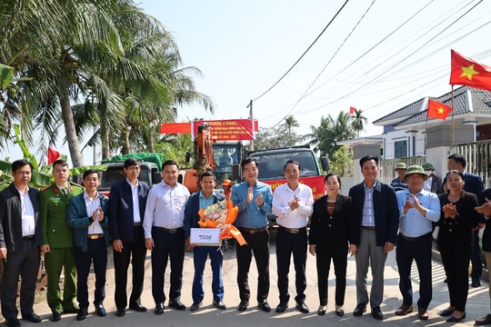 Xã Chấn Hưng khởi công 3 công trình trị giá 17 tỷ đồng chào mừng bầu cử
