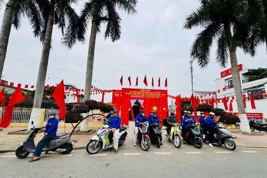 Tuổi trẻ phường Nam Đồ Sơn sáng tạo trong tuyên truyền bầu cử
