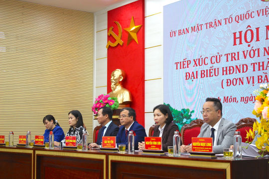 Hải Phòng thông tin kết quả giải quyết kiến nghị cử tri