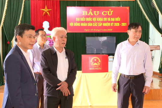 Kiểm tra công tác chuẩn bị bầu cử tại nhiều phường, xã