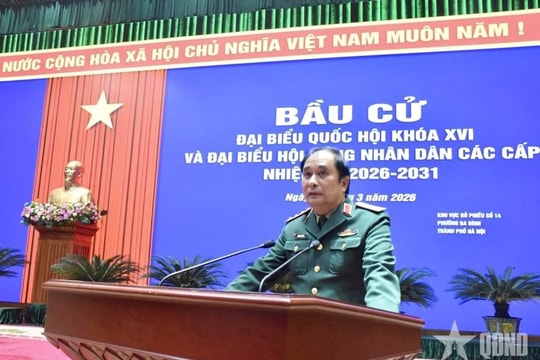 Bộ Tổng Tham mưu Quân đội nhân dân Việt Nam tổng duyệt chương trình khai mạc bầu cử