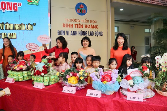 Trường Tiểu học Đinh Tiên Hoàng có hơn 271 triệu đồng từ nuôi lợn đất gây quỹ