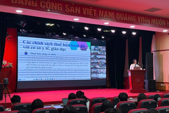Phổ biến chính sách, pháp luật thuế đối với các cơ sở giáo dục và y tế