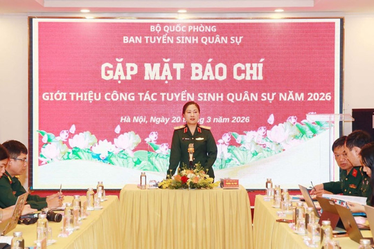 Bốn học viện của Quân đội tuyển thí sinh nữ trong năm 2026