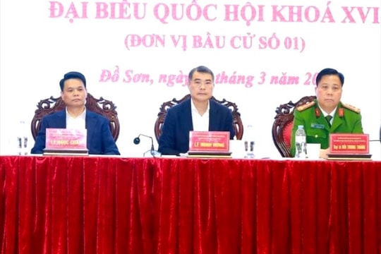 Danh sách 19 người trúng cử đại biểu Quốc hội khóa XVI tại Hải Phòng