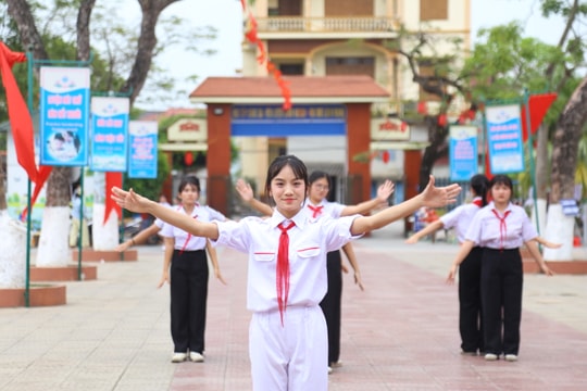Sôi nổi Hội thi nghi thức Đội đầu tiên tại xã Đại Sơn