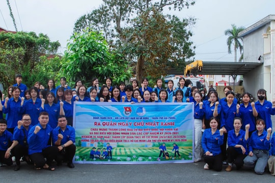 Tuổi trẻ Hải Phòng đồng loạt ra quân 'Ngày Chủ nhật xanh' năm 2026