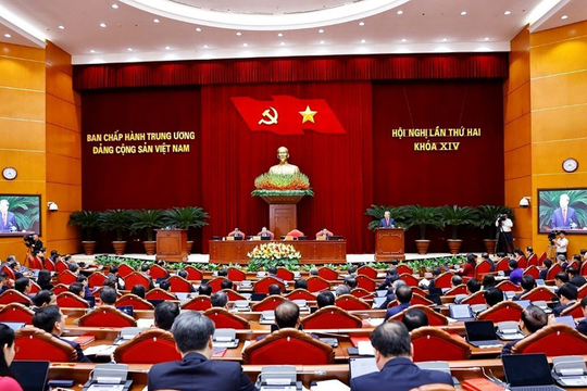 Thông cáo báo chí ngày làm việc thứ nhất Hội nghị lần thứ hai Ban Chấp hành Trung ương Đảng khóa XIV