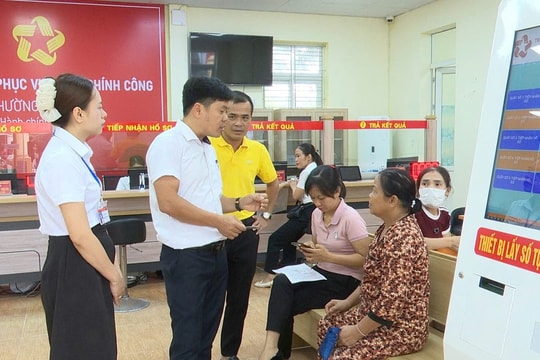Phù Liễn khảo sát mức độ hài lòng của người dân đối với dịch vụ hành chính công
