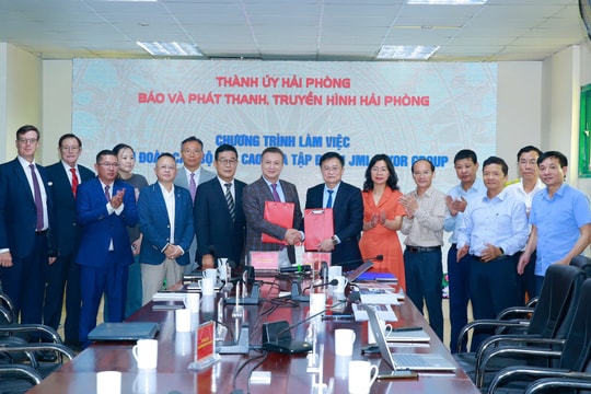 Báo và phát thanh, truyền hình Hải Phòng ký kết hợp tác với Tập đoàn JML - VIKOR GROUP