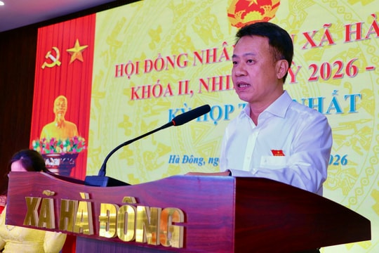 Đồng chí Vũ Đức Hạnh được bầu làm Chủ tịch HĐND xã Hà Đông