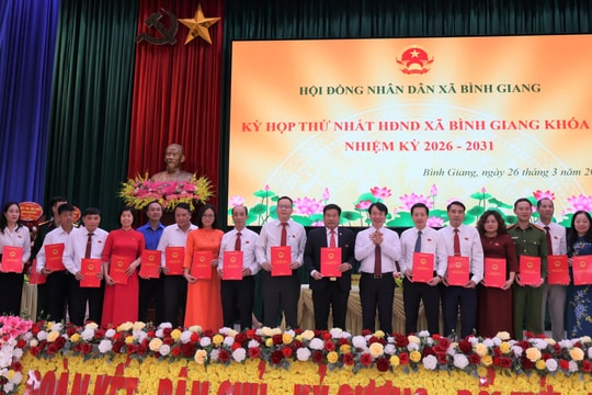 Đồng chí Vũ Đăng Chương được bầu giữ chức Chủ tịch UBND xã Bình Giang