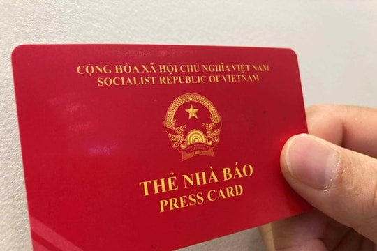 Gia hạn sử dụng thẻ nhà báo kỳ hạn 2021 - 2025 đến hết tháng 6