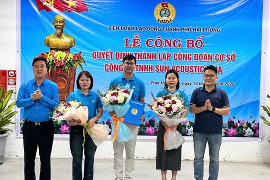 15 new grassroots Trade Unions established in Hai Phong IPs