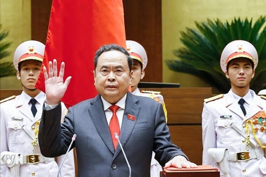 Đồng chí Trần Thanh Mẫn tuyên thệ nhậm chức Chủ tịch Quốc hội khóa XVI
