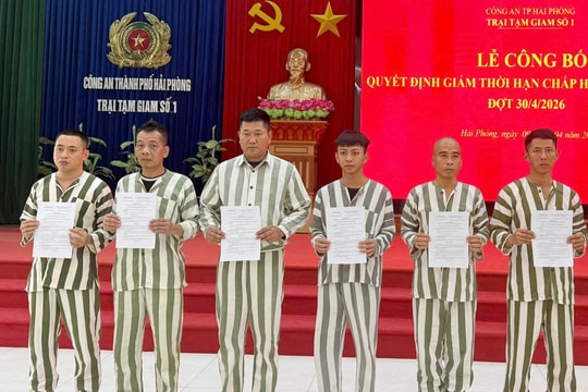 47 phạm nhân được giảm án phạt tù dịp 30/4