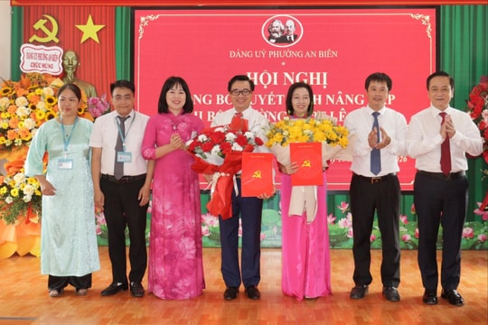 Nâng cấp Chi bộ Trường THPT Lê Chân thành Đảng bộ