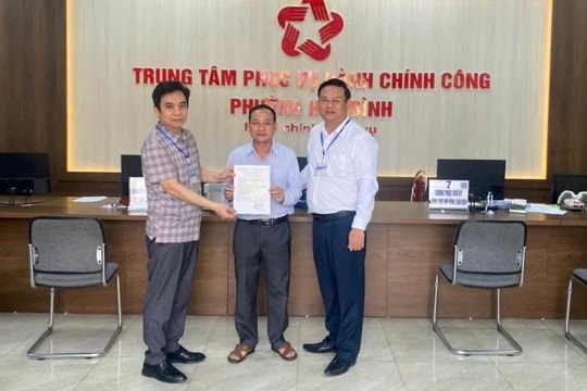 Phường Hòa Bình cấp giấy chứng nhận đăng ký hộ kinh doanh trong 15 phút