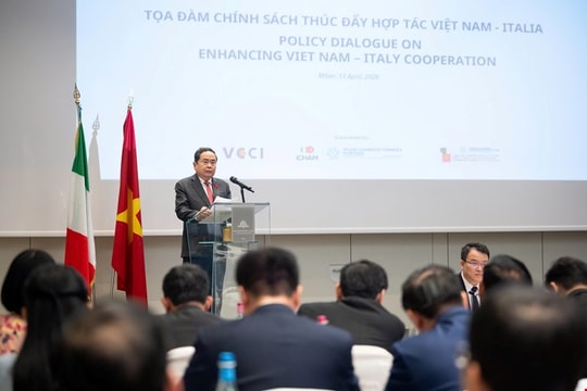 Chủ tịch Quốc hội Trần Thanh Mẫn dự Tọa đàm chính sách thúc đẩy hợp tác Việt Nam - Italy