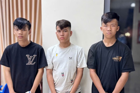 Tạm giữ hình sự nhóm thanh thiếu niên gây ra 3 vụ cướp tài sản