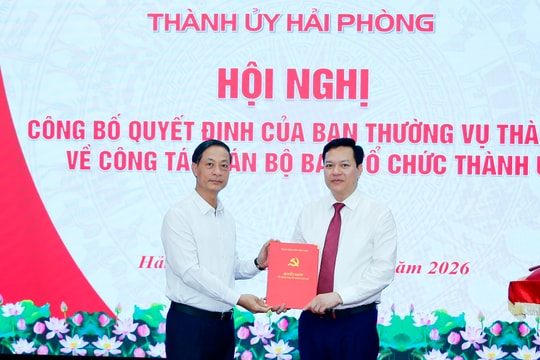 Đồng chí Hoàng Văn Thực giữ chức Phó Trưởng Ban Tổ chức Thành ủy Hải Phòng