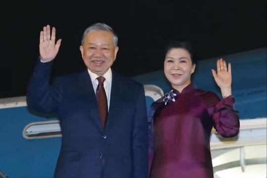 Tổng Bí thư, Chủ tịch nước Tô Lâm và phu nhân lên đường thăm cấp Nhà nước đến Trung Quốc