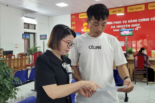 Xã Nguyên Giáp đẩy mạnh cải cách hành chính